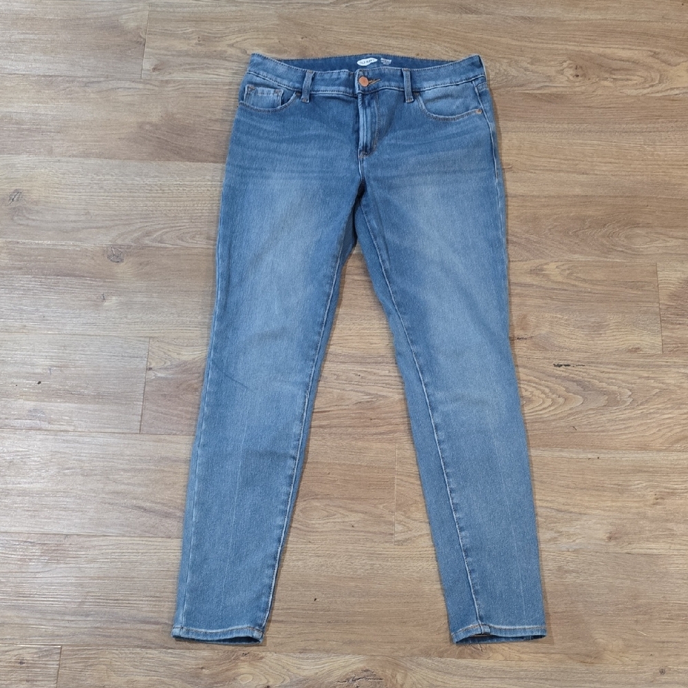 Old Navy, Rockstar Super Skinny Light Blue Women's Jeans, Size 8